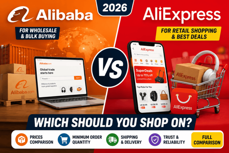 Alibaba vs AliExpress comparison for online wholesale and retail buyers