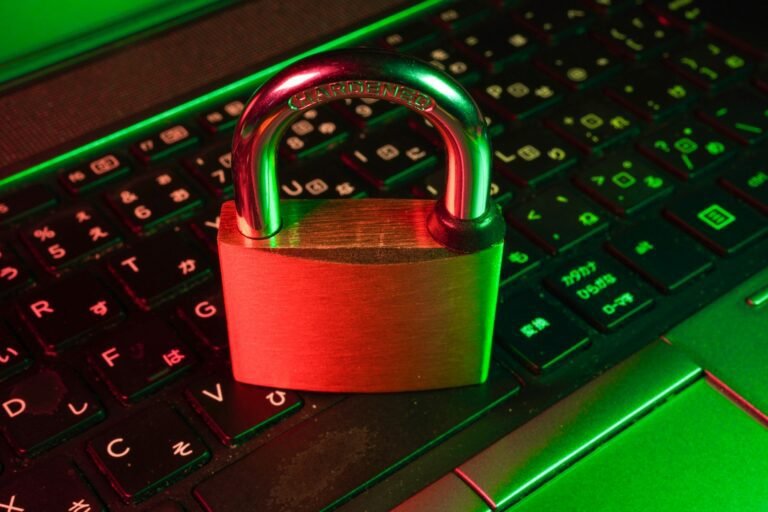 Red padlock on a keyboard representing NordVPN Nord Security ecosystem privacy and security review 2026