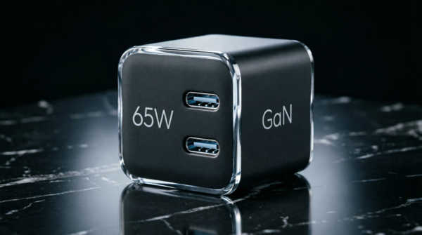 65W GaN Fast Charger with Dual USB-C Ports