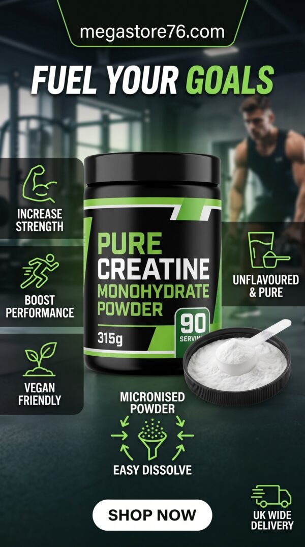 Gemini_Generated_Image_3n3j8j3n3j8j3n3j Pure Creatine Monohydrate Powder 315g (90 Servings)