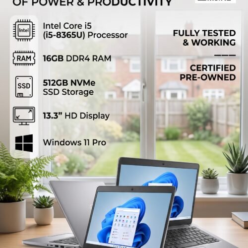 Dell Latitude 5300 Laptop, 13.3" I5-8365U 16GB RAM 512GB SSD Win 11 Pro