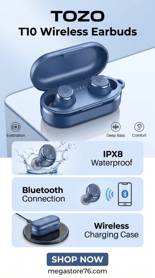 Gemini_Generated_Image_72zl7f72zl7f72zl TOZO T10 Wireless Earbuds Blue, Bluetooth IPX8 Waterproof Wireless Charging Case
