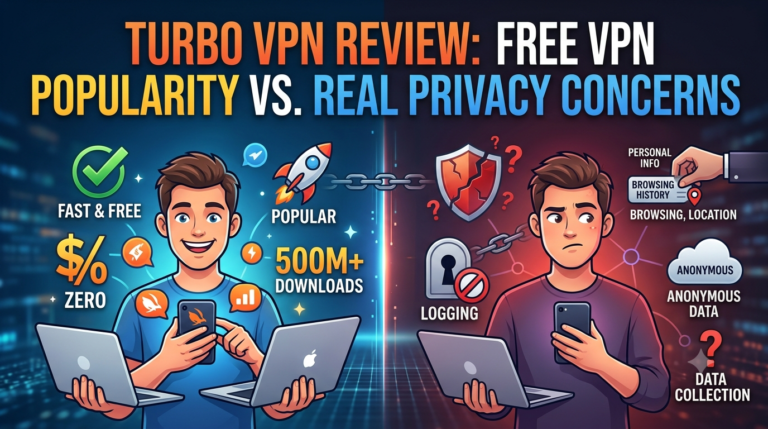 Turbo VPN review 2026 - free VPN privacy and safety concerns