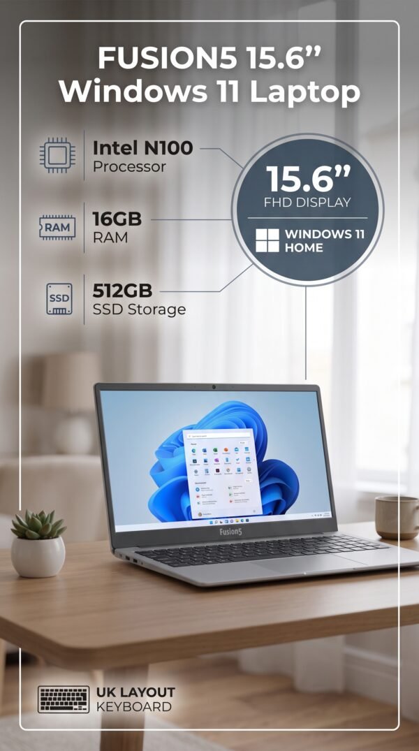 Gemini_Generated_Image_hxiy7fhxiy7fhxiy 15.6" Windows 11 Laptop 16GB RAM 512GB SSD FHD Intel N100 Fusion5 S15 N2 UK