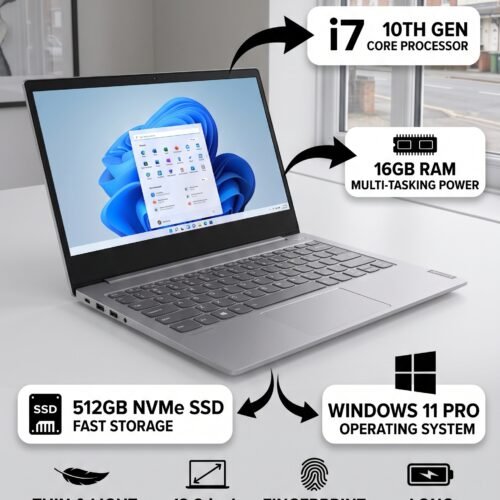 Lenovo ThinkBook 13 IML Laptop i7 10th gen 16GB RAM 512GB NVME Win 11 V.Good