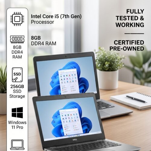 Dell Vostro 14 5468 Laptop Core i5 7th Gen 8GB RAM 256GB SSD Win 11 Pro HDMI