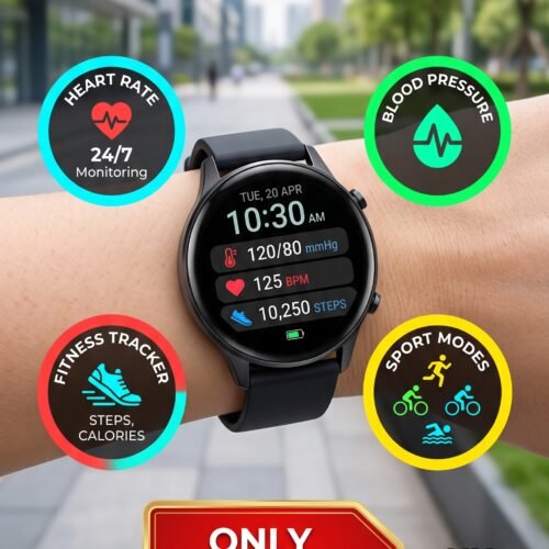 Smart Watch Men Women Fitness Tracker Blood Pressure Heart Rate Sport Watches UK (£5.67)