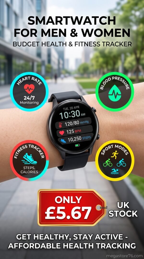 Gemini_Generated_Image_owr2u5owr2u5owr2 Smart Watch Men Women Fitness Tracker Blood Pressure Heart Rate Sport Watches UK (£5.67)