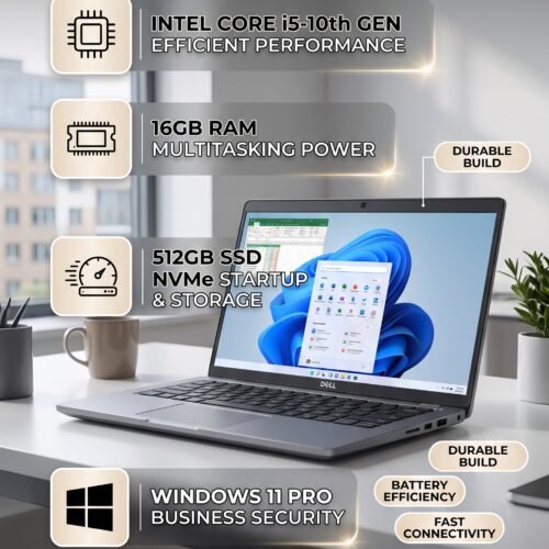 Laptop Dell Latitude 5410 Core i5 10th Gen 16GB Ram 512GB SSD NVME Win 11 Pro