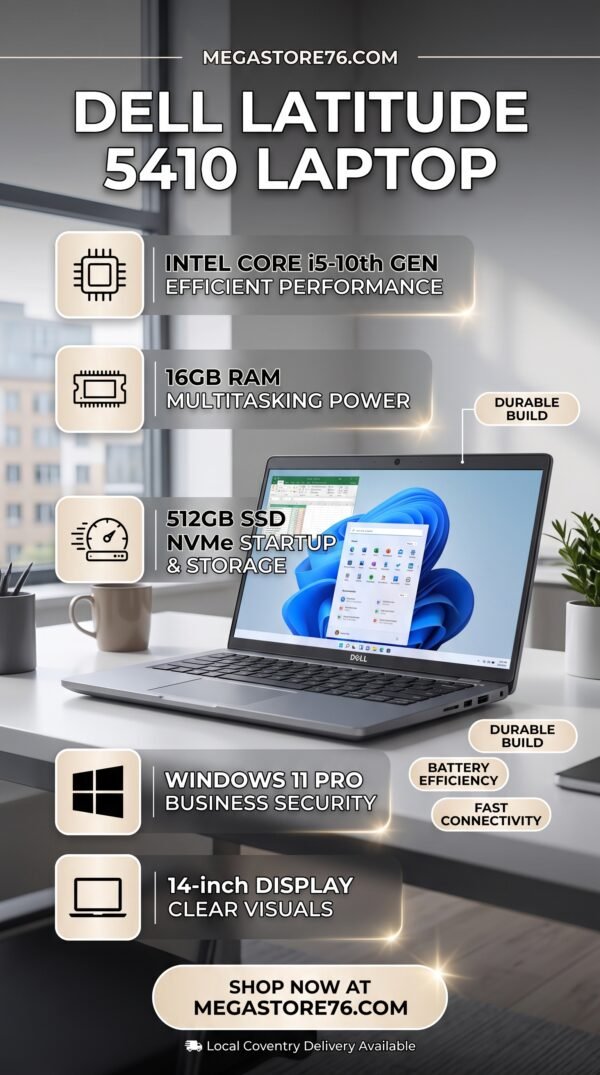 Gemini_Generated_Image_sae7b2sae7b2sae7 Laptop Dell Latitude 5410 Core i5 10th Gen 16GB Ram 512GB SSD NVME Win 11 Pro