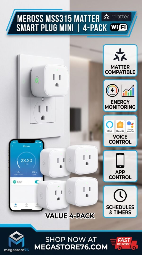 Gemini_Generated_Image_ufewl6ufewl6ufew Meross MSS315 Matter Smart Plug Mini WiFi Energy Monitor Alexa HomeKit 1-4Pack