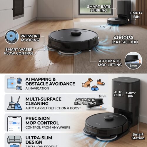 Innovate Further S2 Max Robot Vacuum Cleaner Smart Mopping