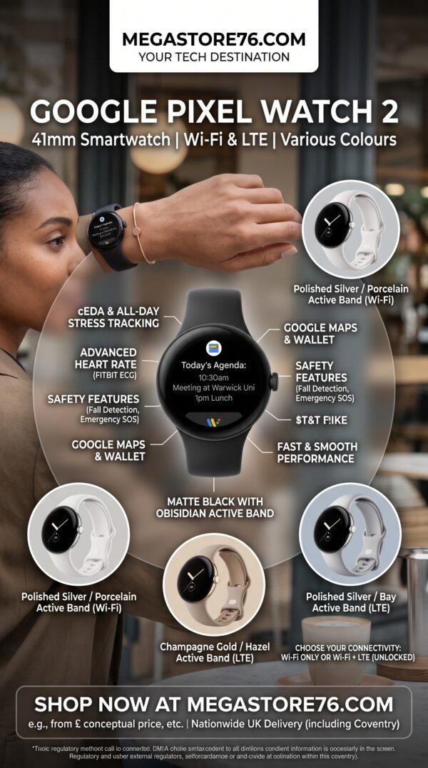 Gemini_Generated_Image_yisprzyisprzyisp Google Pixel Watch 2 Smartwatch - Wi-Fi & LTE - 41mm - Various Colours