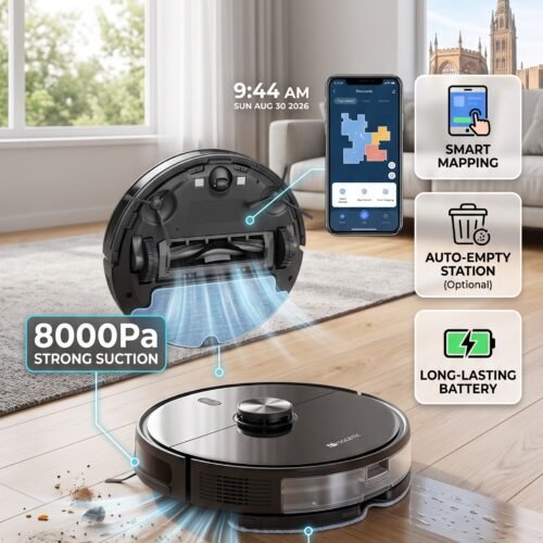 Gemini_Generated_Image_z89curz89curz89c Proscenic Q8 Max+ Robot Vacuum Cleaner with Mop, 8000Pa Strong Suction
