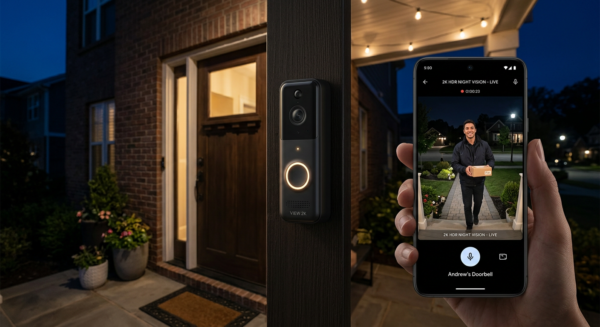 Smart Video Doorbell with 2K HDR Night Vision
