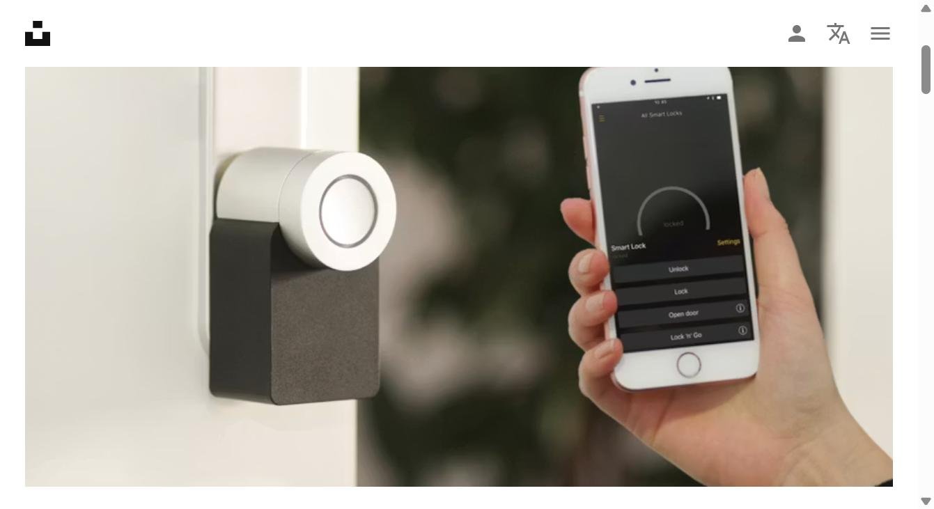 Aqara Smart Lock U400 installed on a front door