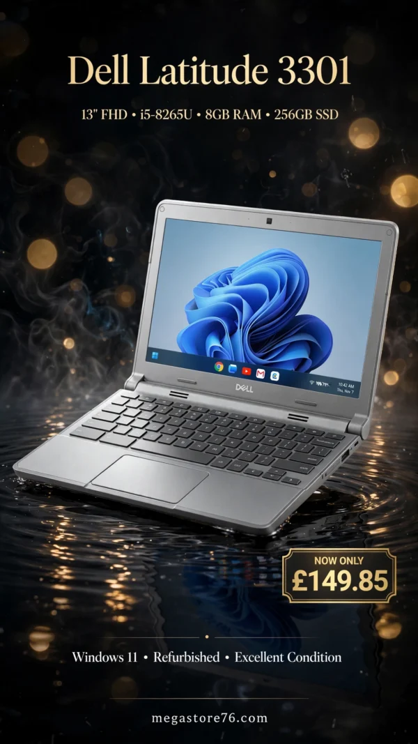 dell_latitude_luxury_ad Dell Latitude 3301 Laptop - 13" FHD i5-8265u CPU 8GB Ram 256GB SSD Windows 11
