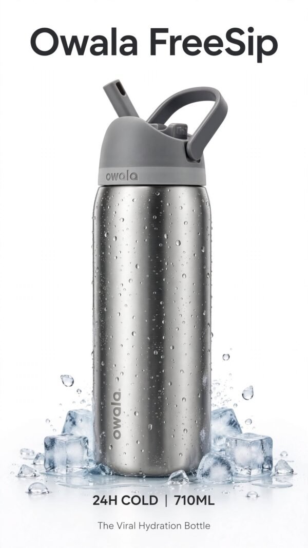 owala_water_bottle_advertisement Owala FreeSip Insulated Stainless Steel Water Bottle 710ml