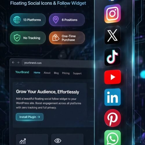 sp Social Pulse – Floating Social Icons & Follow Widget