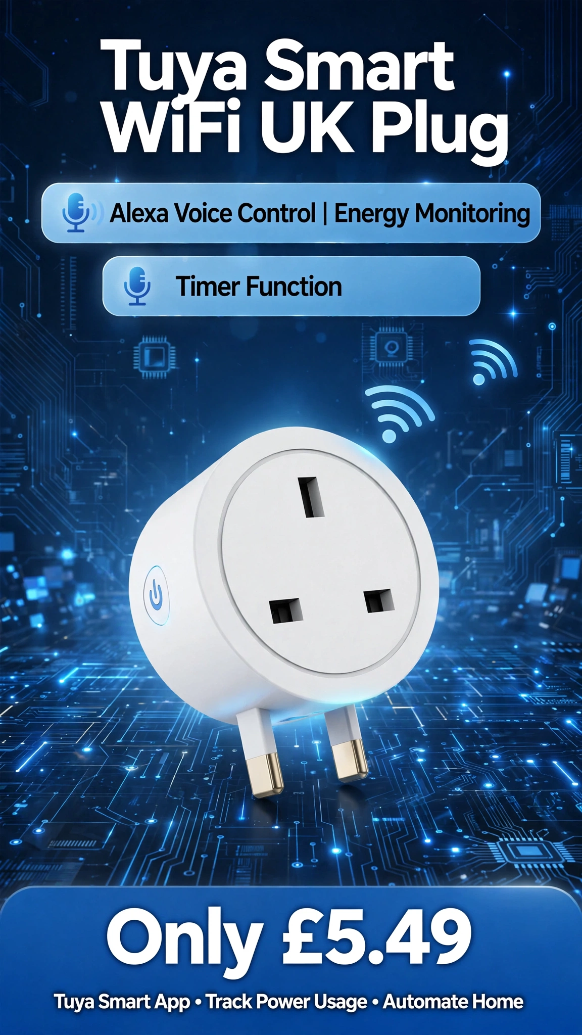 Tuya Smart WiFi UK Plug