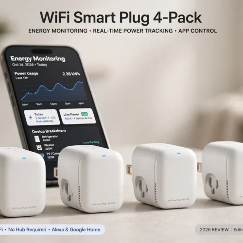 WiFi Smart Plug 4-Pack with Energy Monitoring