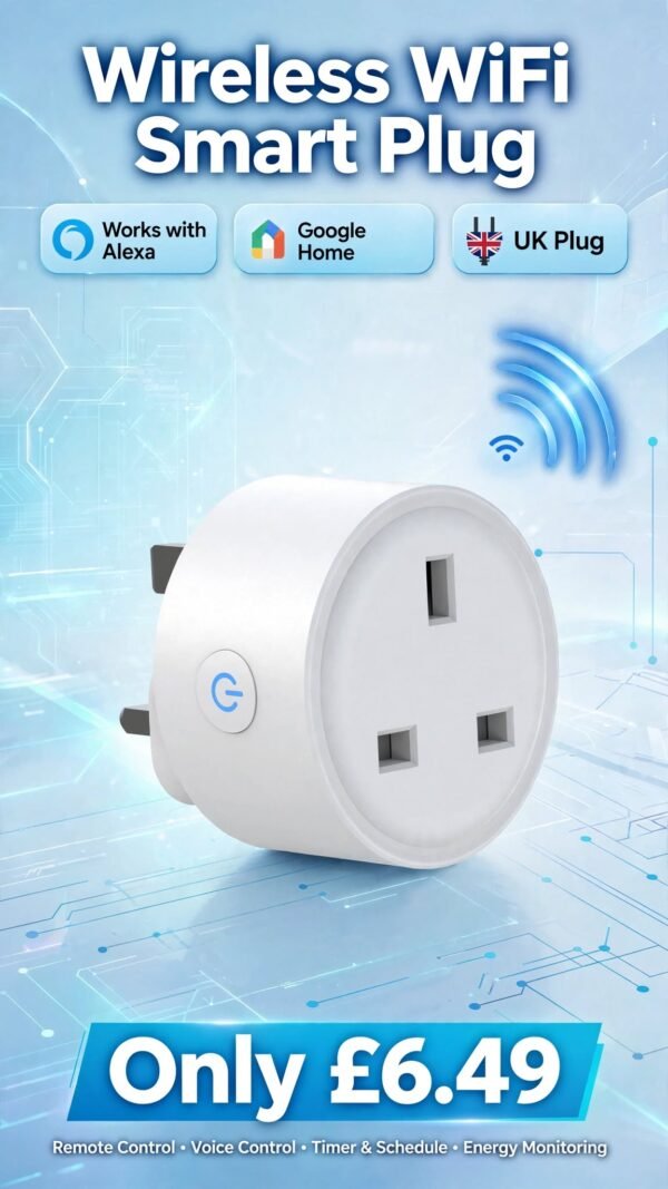 wireless_wifi_smart_plug Wireless WiFi Smart Plug Power Socket For Amazon Alexa Google Home UK