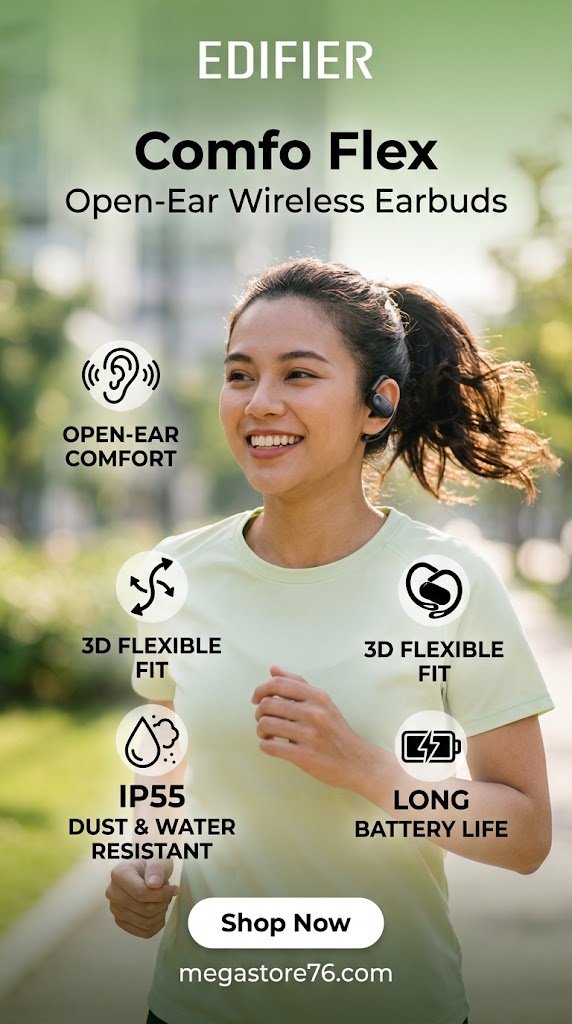 4782f89e-655e-41c1-bb7b-7f4786e86337 Edifier Comfo Flex Open-Ear Wireless Earbuds