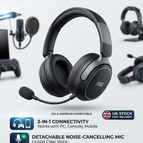 AOC AOC 3-in-1 Wireless Headset with Microphone