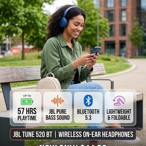JBL JBL Tune 520 BT Wireless On-Ear Headphones