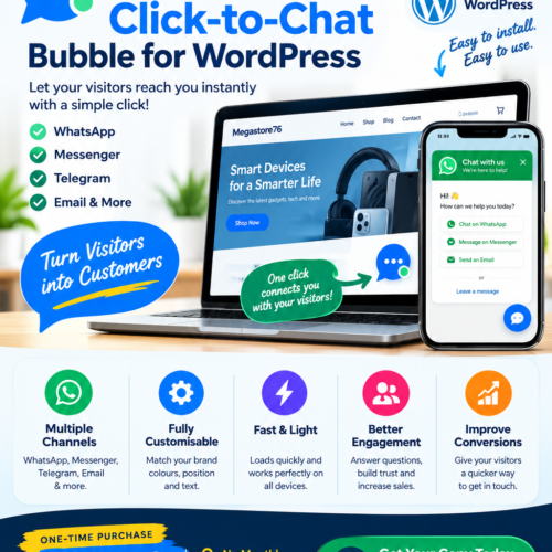 Live Chat / Click-to-Chat Bubble for WordPress