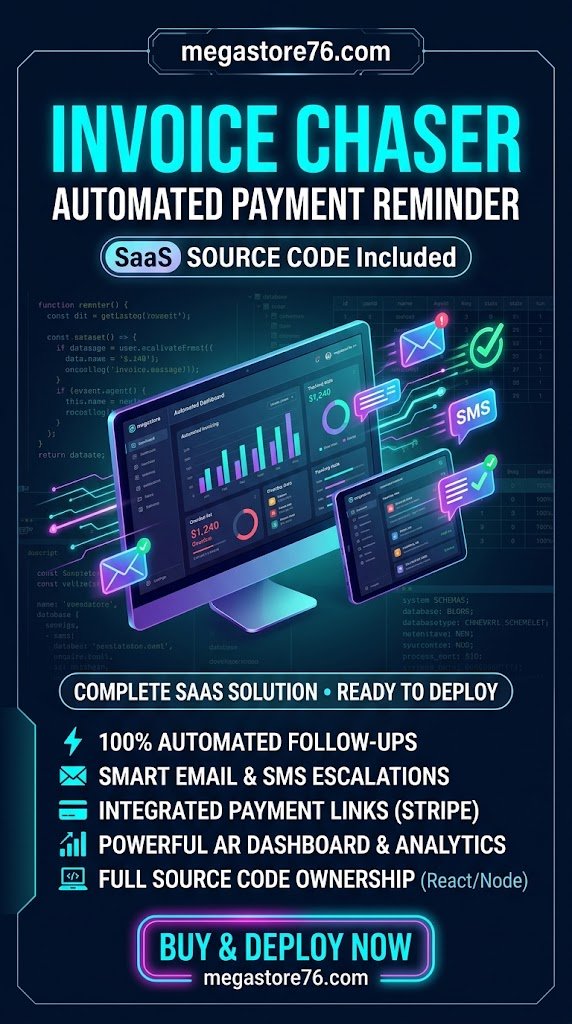 Payment Reminder Invoice Chaser — Automated Payment Reminder SaaS (Source Code)