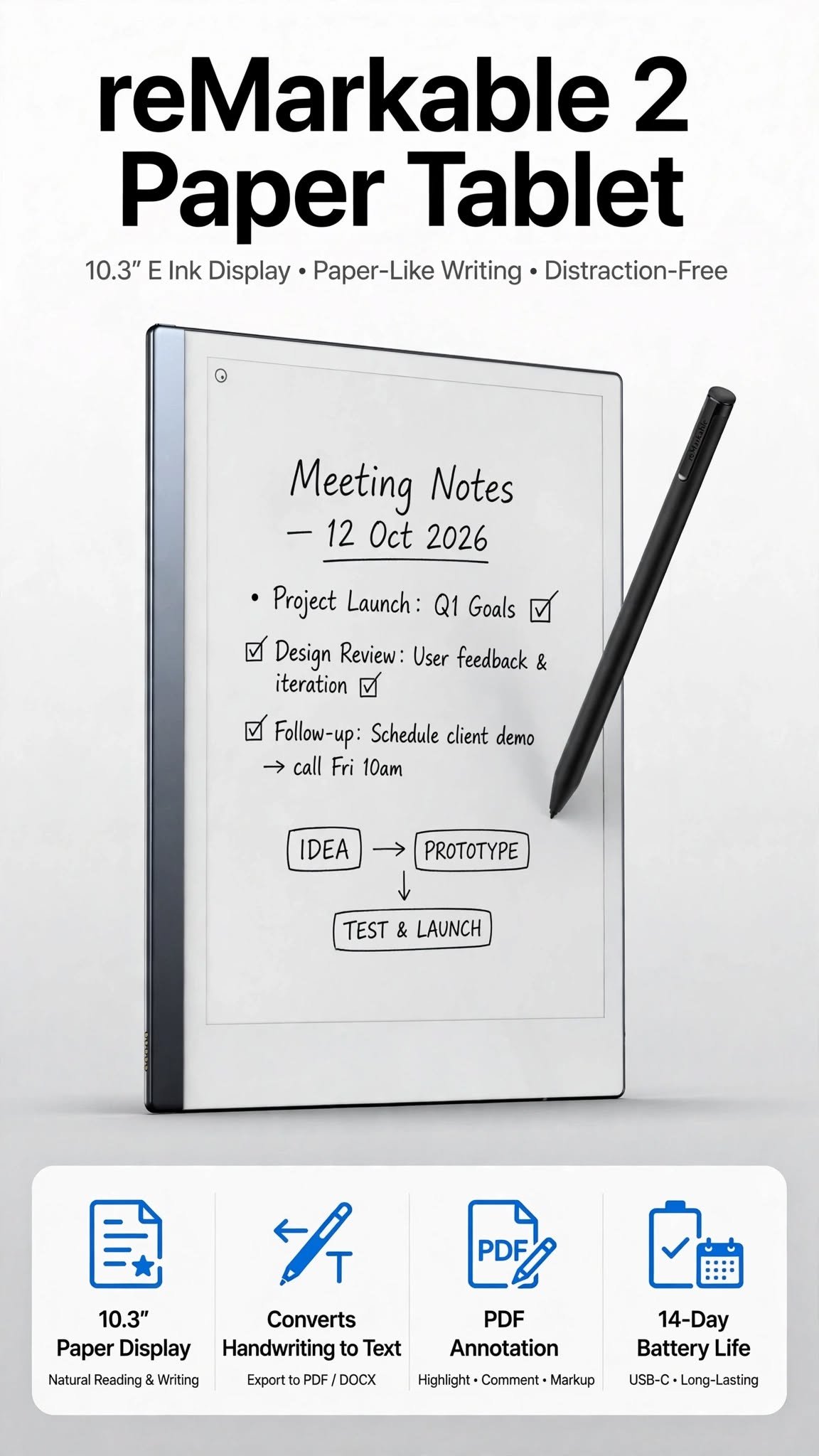 reMarkable 2 Paper Tablet