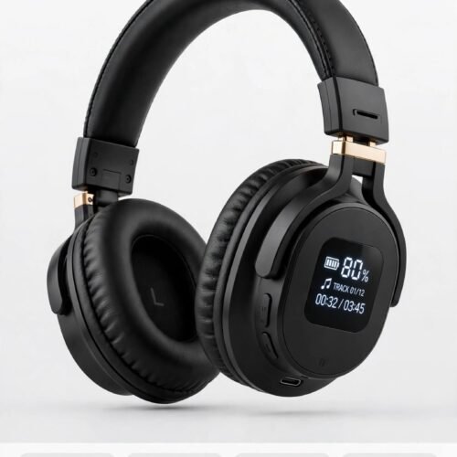 Shoumi Wireless Headphones with Display Screen (TF-Card MP3)