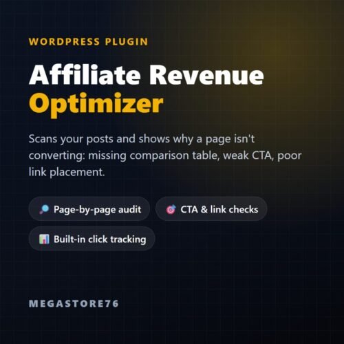 affiliate-revenue-optimizer-card Affiliate Revenue Optimizer WordPress plugin