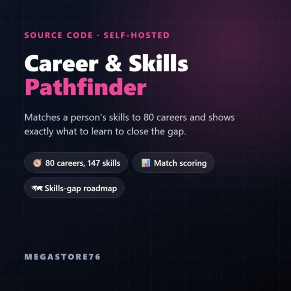 Career & Skills Pathfinder self-hosted career matching app