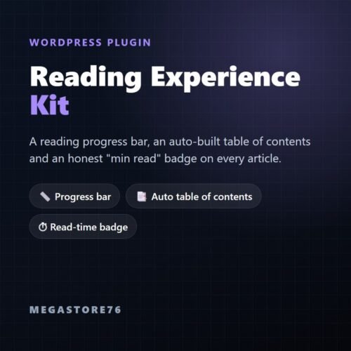 Reading Experience Kit WordPress plugin